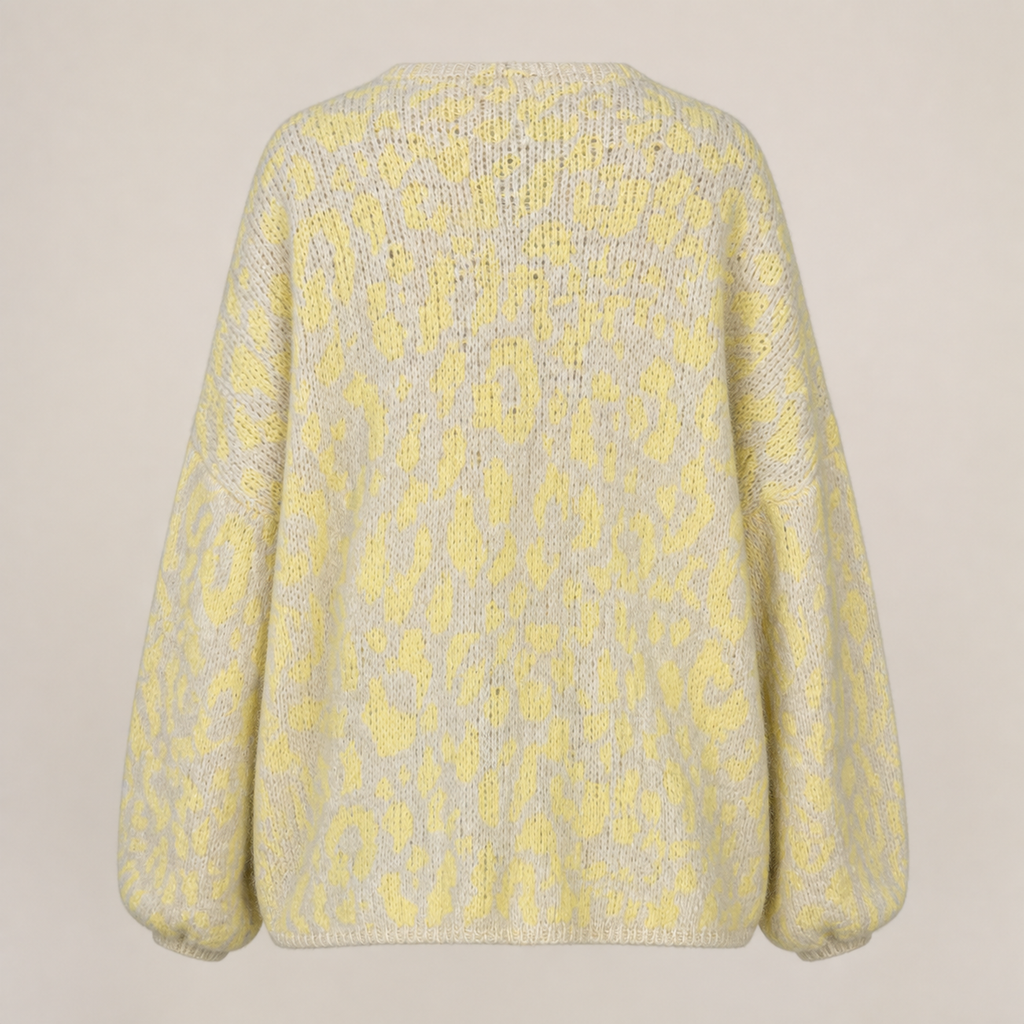 Strickjacke Livia in Buttermilk, Rückenansicht