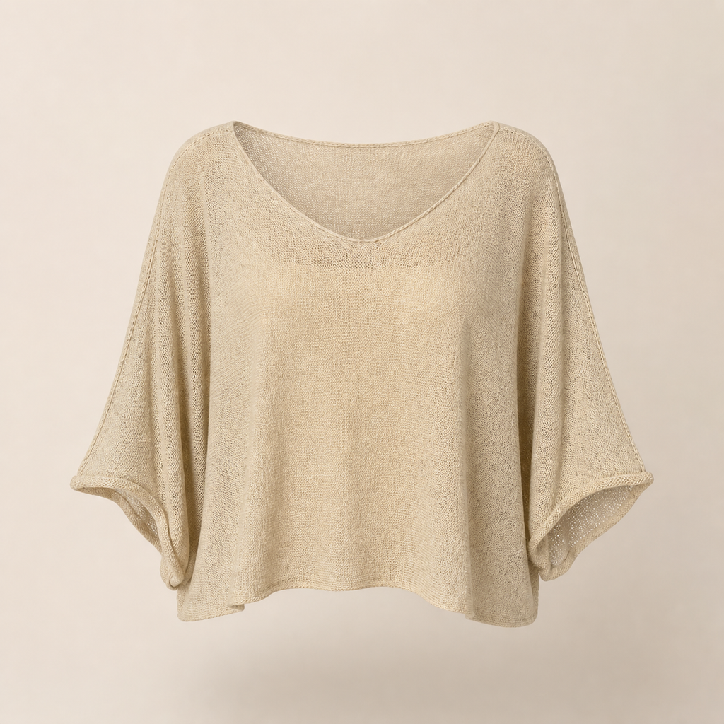 Pullover Mara in Beige, Vorderansicht