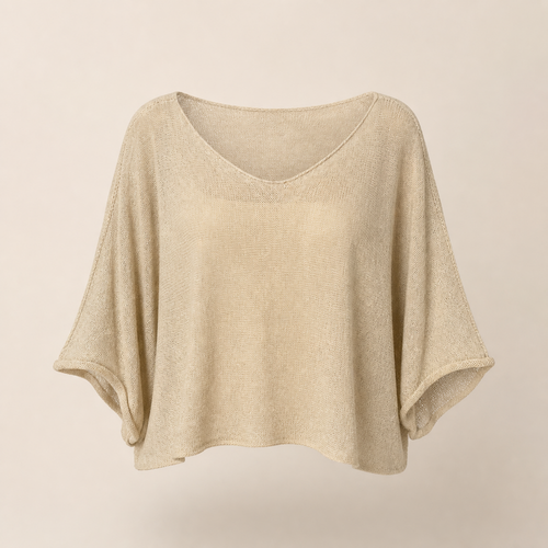 Pullover Mara in Beige, Vorderansicht
